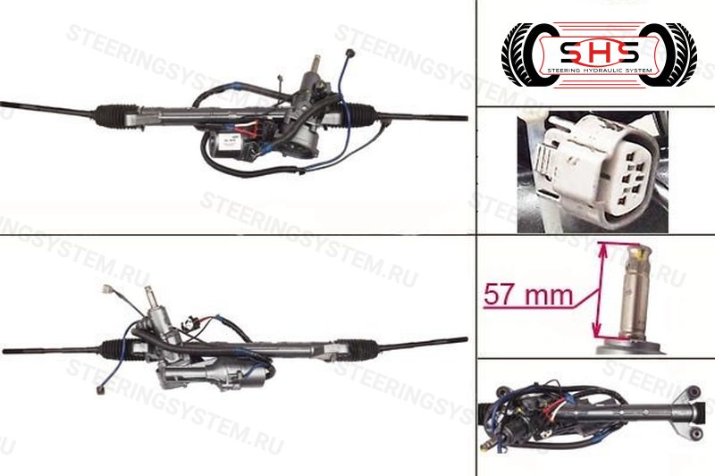 Рулевая рейка с ЭУР восстановленная SUBARU FORESTER 2008-2011, LEGACY 2007-2009, IMPREZA 2008-2011